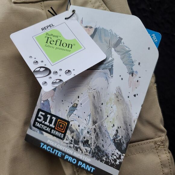 5.11 Tactical Series Men 32 Pants Beige DuPoint Teflon Fabric Protector Lot of 2 - Picture 7 of 10